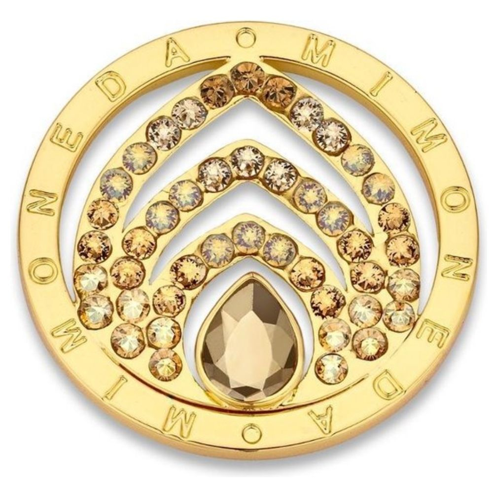 MI MONEDA | Munt Pera M - Caramel gold